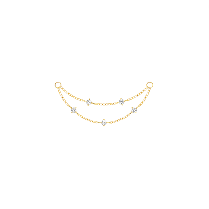 Bedazzled Chain Connector