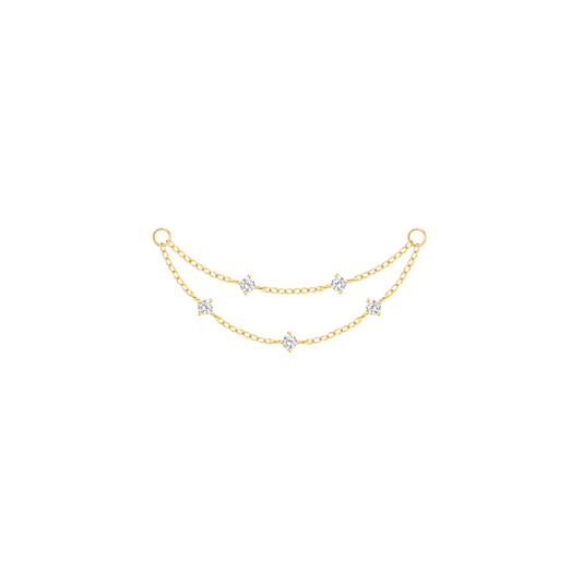 Bedazzled Chain Connector