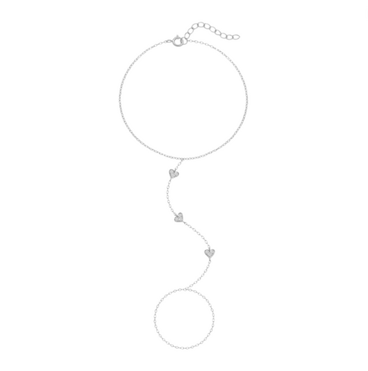 Triple Hearts Handchain
