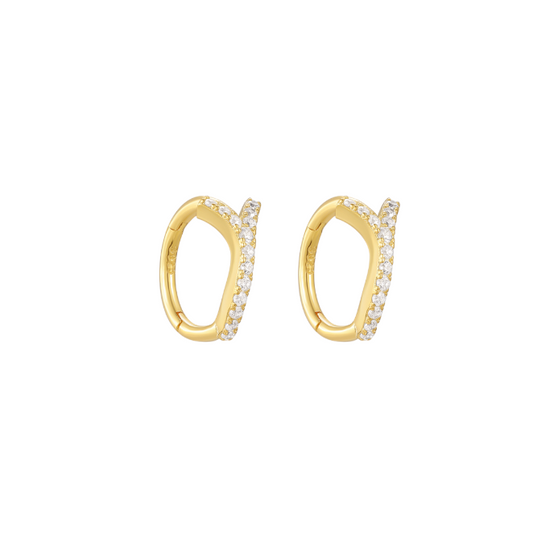 Pavé Bar Hoops