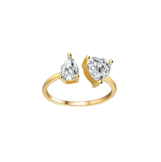 Pear Heart Ring