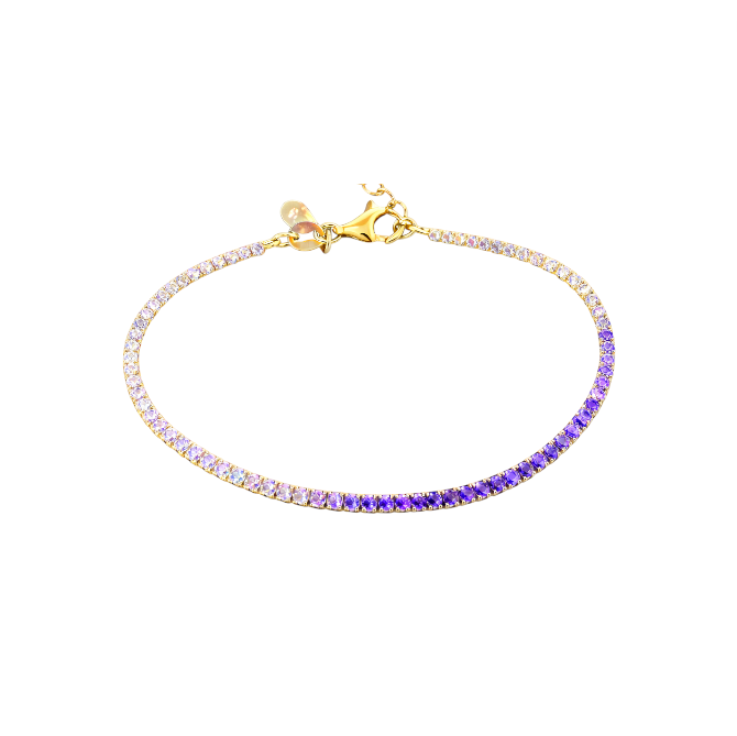 Thin Ombre Tennis Bracelet