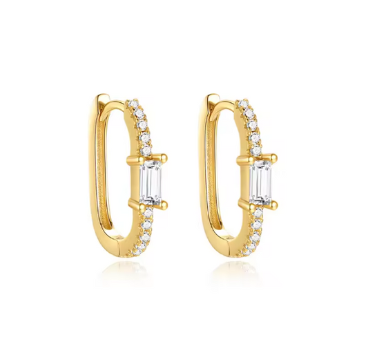 Baguette Pavé Icon Hoops