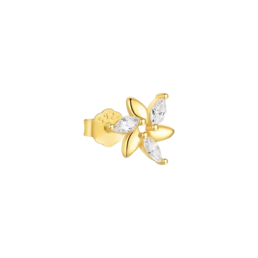 Bold Sparkles Flower Earring