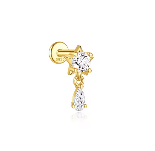 Star Teardrop Stud