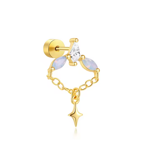 Aurora Drop Star Stud