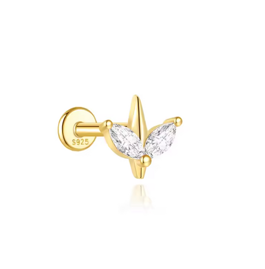 Spiked Petals Stud