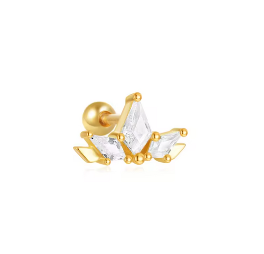 Crystal Crown Stud