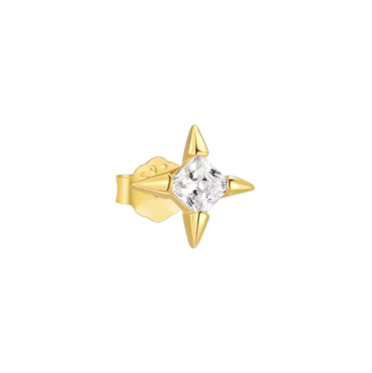Striked Crystal Stud