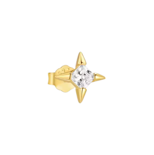 Striked Crystal Stud