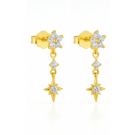 Flora Bloom Tassel Earring