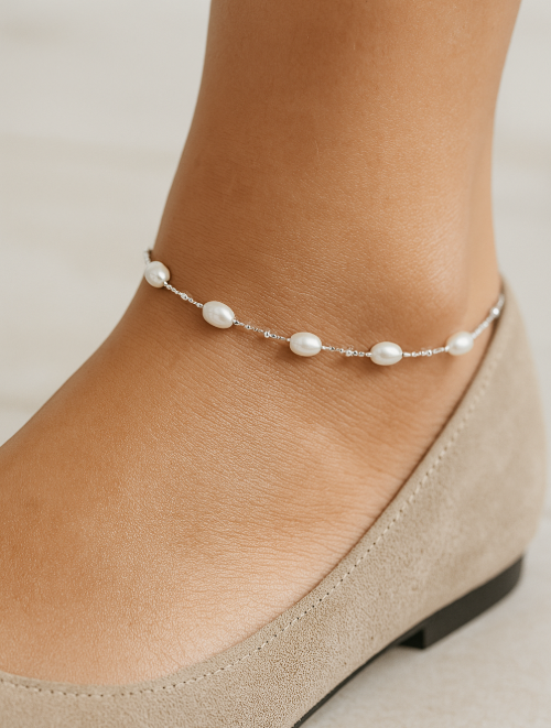 Pearls Circles Anklet