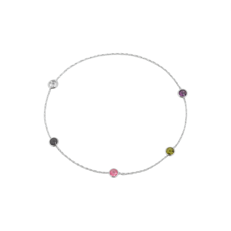 Colorful Stones Anklet