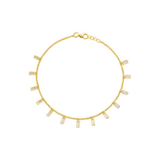 Dangling Baguettes Anklet