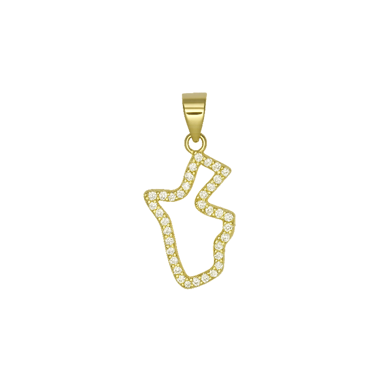 Jordan Map Charm
