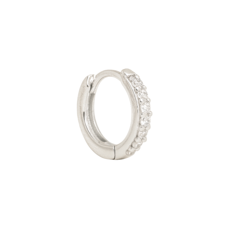 Thin pavé hoops