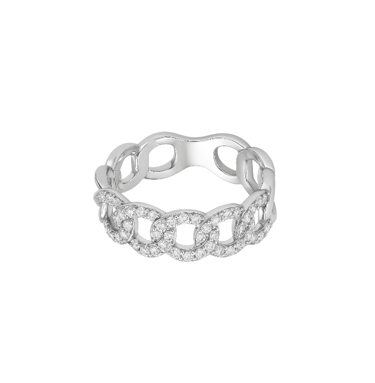 Pavé Bold Chain Ring
