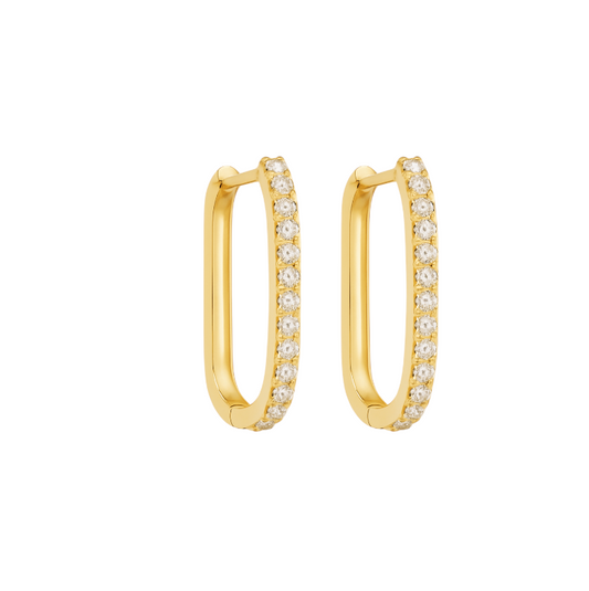 Thin Icon Pavé Hoops