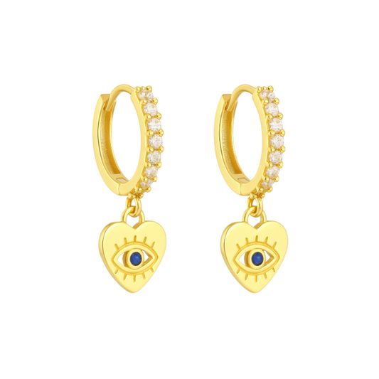 Heart Eye Hoops