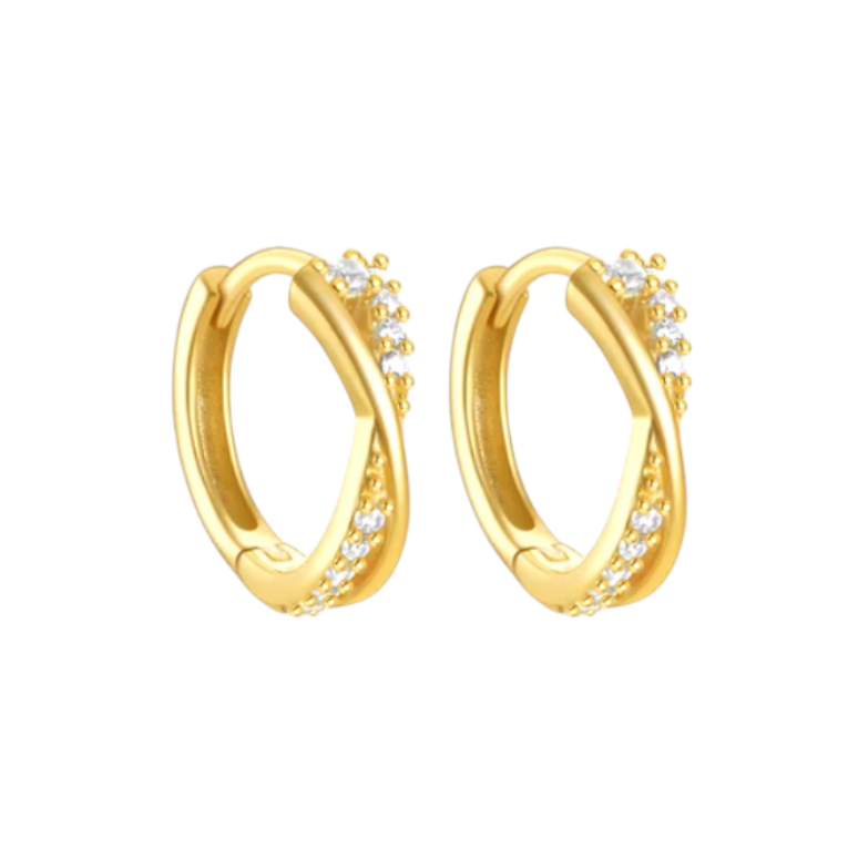 Bold Pavé X Hoops