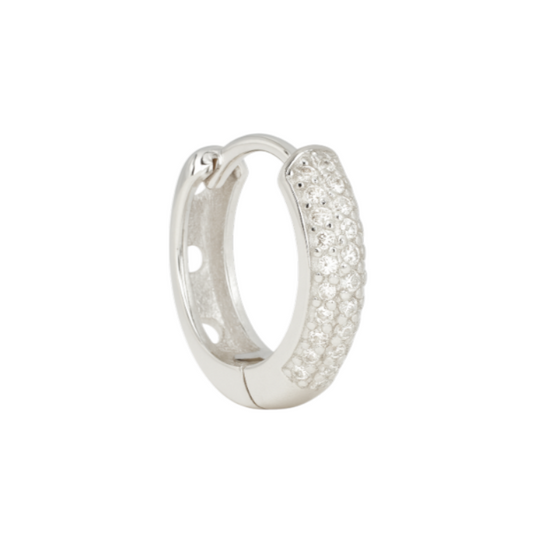 Round Pavé Hoops