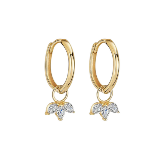 Triple Marquise Hoop
