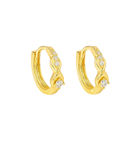 Bella Huggie Hoops