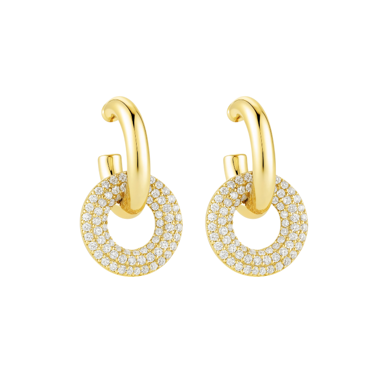 Pavé Loop Hoops