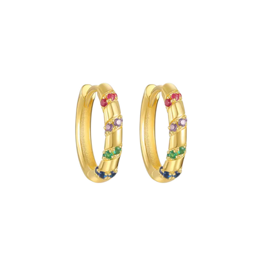 Colorful Textured Hoops