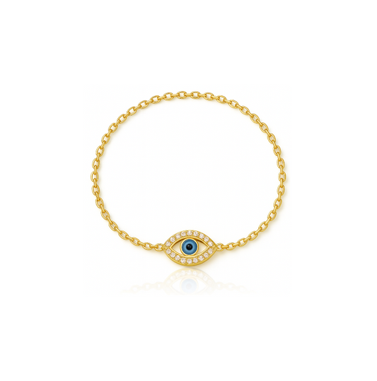 Pavé Marquise Evil Eye Bracelet