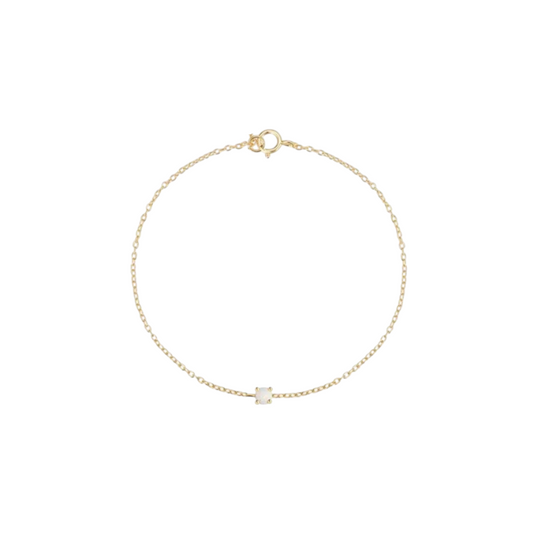 Opal Circle Stone Bracelet