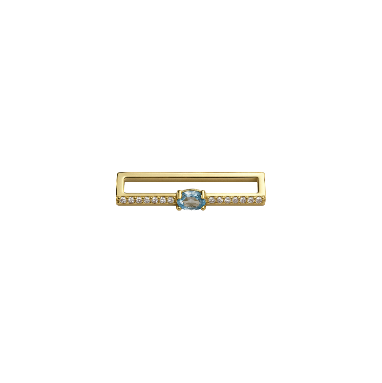 Pavé Oval Crystal Watch Strap Charm