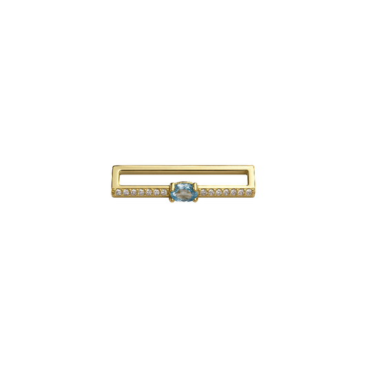 Pavé Oval Crystal Watch Strap Charm