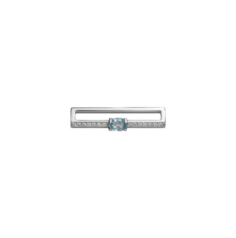 Pavé Oval Crystal Watch Strap Charm