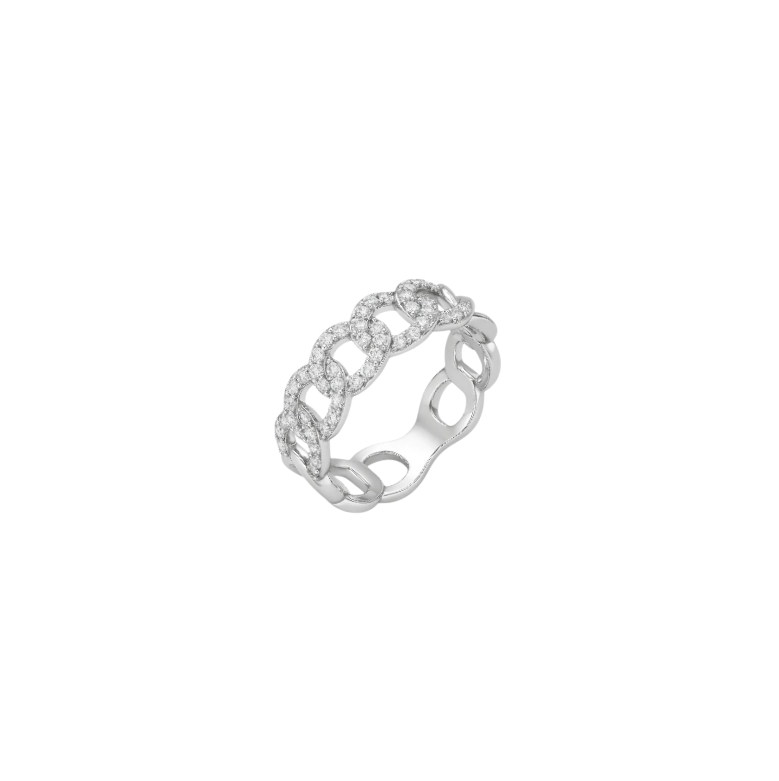 Pavé Bold Chain Ring