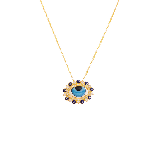 Symbolica Blue Evil Eye Necklace