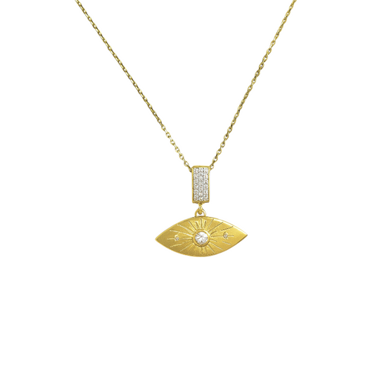 Shining Eye Pendant Necklace