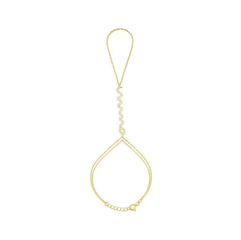 Pavé Snake Handchain