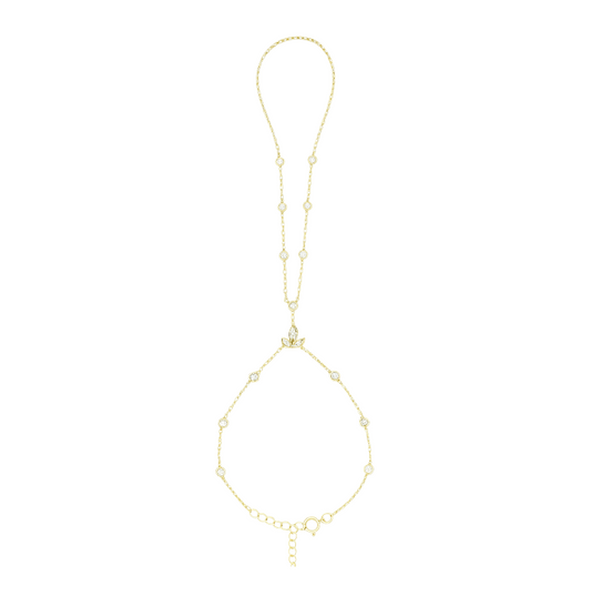 Lotus Multi Crystals Handchain