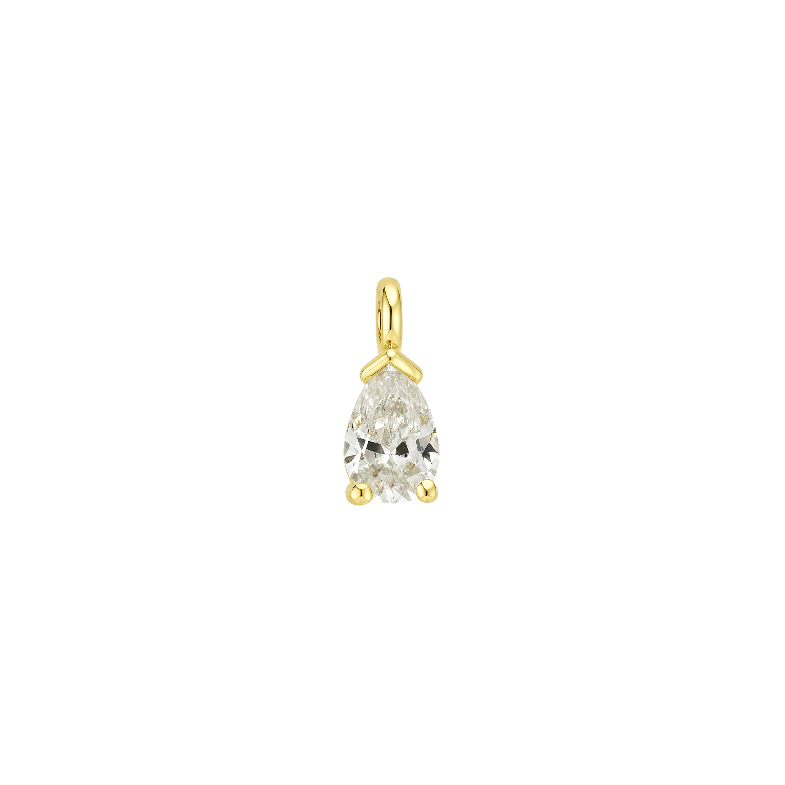 Pear Crystal Charm