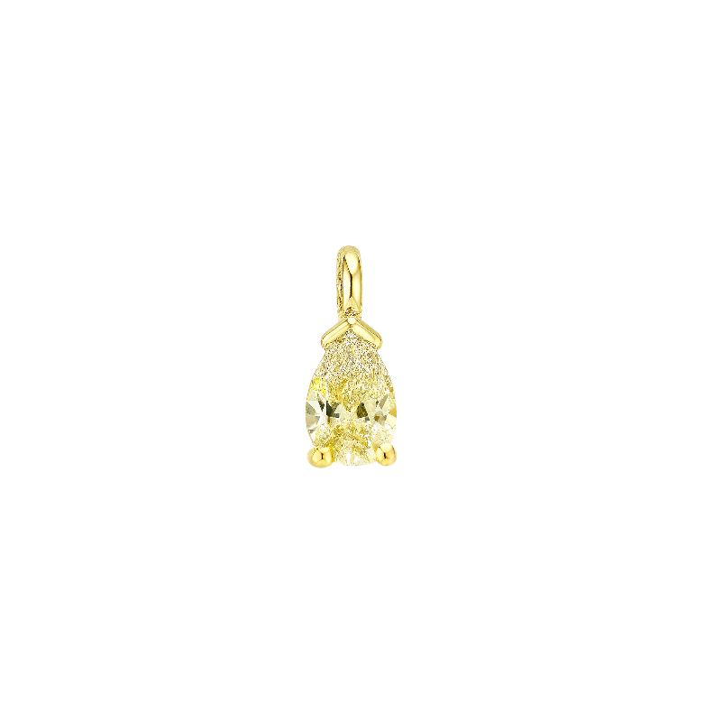 Pear Crystal Charm