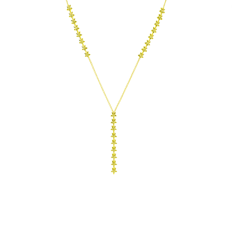 Mini Shining Stars Lariat Necklace