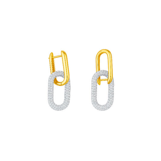 Pavé Chain Link Earrings