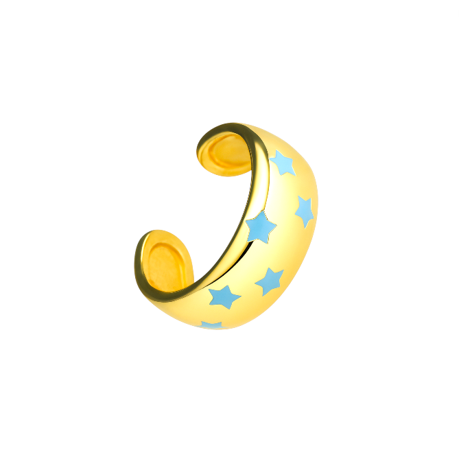 Enamel Stars Earcuff