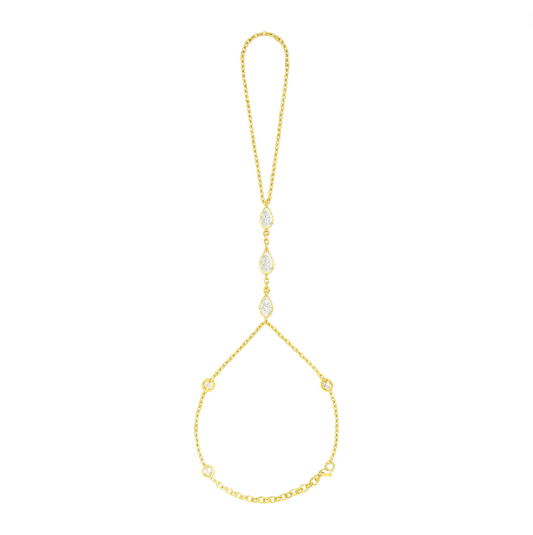 Circles & Pears Hand Chain