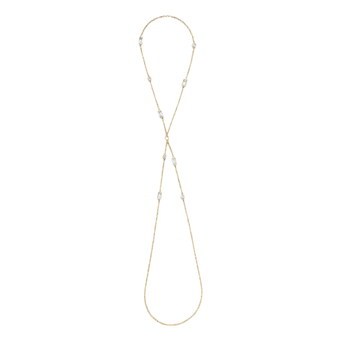 Crystal Baguettes Handchain