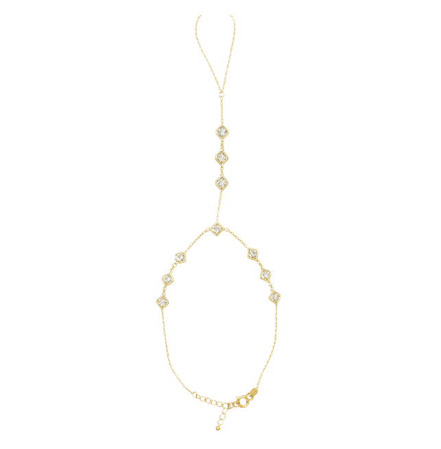 Multi Rhombus Stone Handchain
