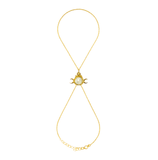 Pearl Moonstone Handchain