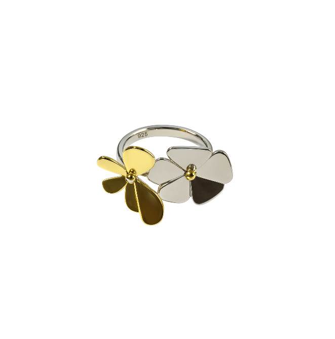 Floral Duo Ring