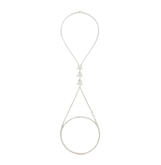 Triple Pavé Stars Handchain